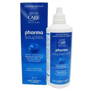 Contapharm Eye Care Solution Solution Nettoyante Multifonctions Pour Lentilles Souples 360ml