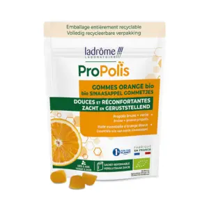 Ladrôme Gommes Propolis et Orange Bio 45 g