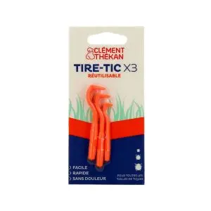 Clement-Thekan Tire-tic Réutilisable X3 Pour Toutes les Tailles de Tiques