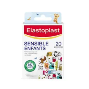 Elastoplast Pansements Sensible Enfants Boite de 20