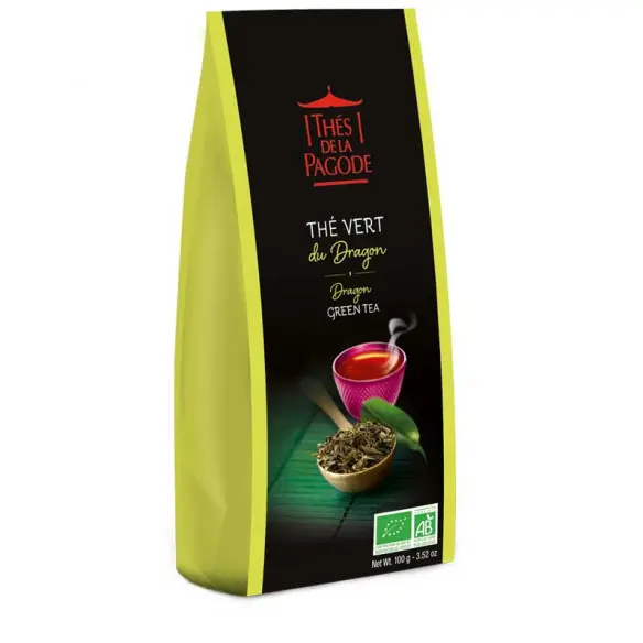 Thé de la Pagode Thé vert du Dragon bio 100 grammes - Pharmacie Agnès Praden à Alès
