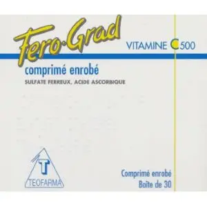 Teofarma Fero-Grad Vitamine C 500 30 Comprimés 