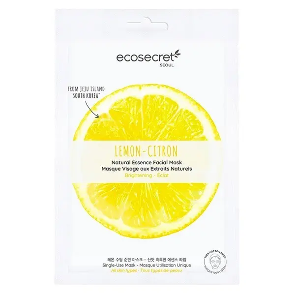 Ecosecret masque visage citron éclat 20ml