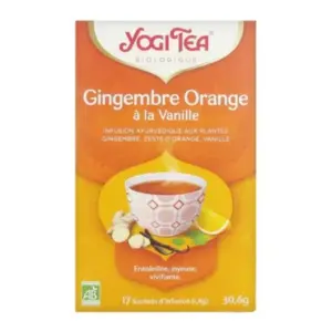 Yogi Tea Infusion Gingembre Orange à la Vanille Bio 17 Sachets
