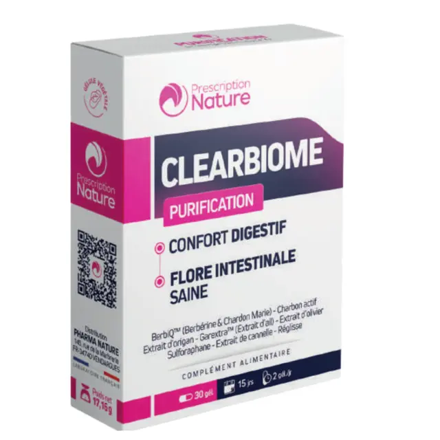 Prescription Nature Clearbiome 30 gélules