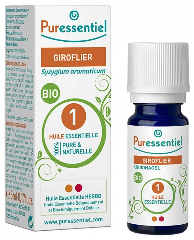 Puressentiel Huile Essentielle Giroflier Bio 5 ml - Pharmacie Agnès Praden à Alès