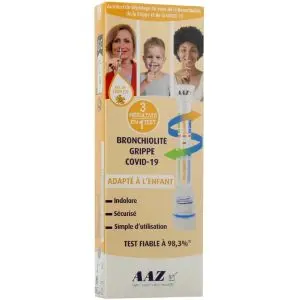 Autotest All In Triplex Bronchiolite Grippe et Covid Boite de 1 Test