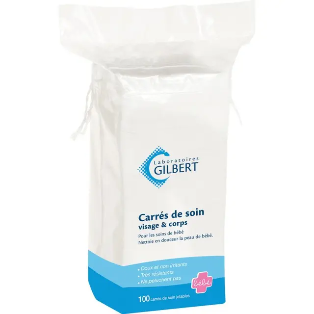 Gilbert carrés de soin paquet de 100