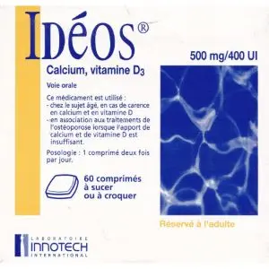 Innotech Idéos 500 mg/400 UI 60 Comprimés à Sucer Ou Croquer