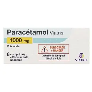 Mylan Paracétamol 1000mg 8 Comprimés Effeverscents 
