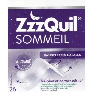 Procter & Gamble ZzzQuil Sommeil Bandelettes Nasales x26