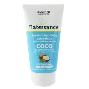 Natessance Après Shampooing Kératine Végétale Tous Types De Cheveux 150ml - Pharmacie Agnès Praden à Alès