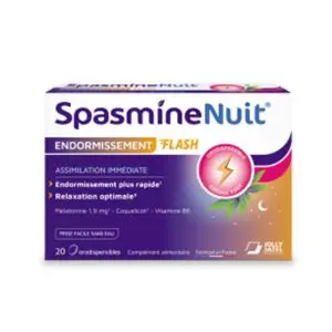 Jolly Jatel Laboratoires SpasmineNuit Endormissement Flash 1.9mg 20 Comprimés Orodispersibles