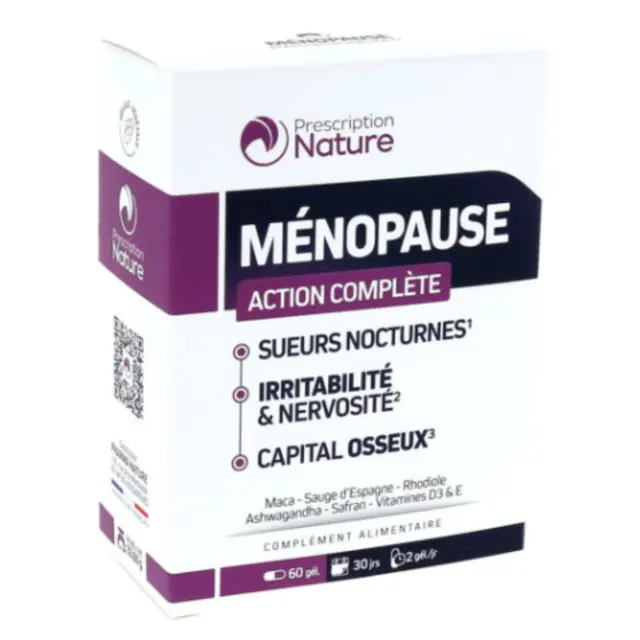 Prescription Nature Ménopause 60 Gélules
