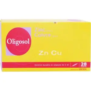Granions Oligosol Zinc Cuivre 28 Ampoules 2 ml