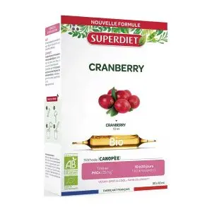 Super Diet Cranberry Bio 20 Ampoules - Pharmacie Agnès Praden à Alès
