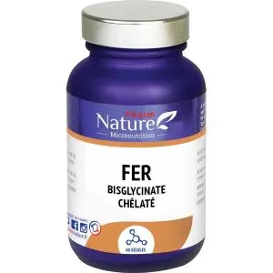 Kersiens Micronutrition Fer Bisglycinate Chélaté 60 Gélules