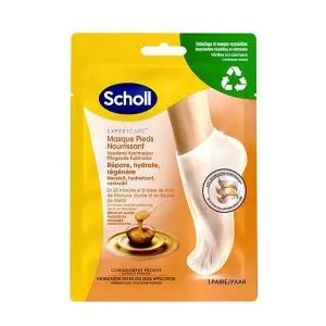 Scholl Masque Pieds Nourrissant au Miel de Manuka 1 Paire