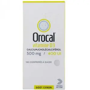 Arrow Orocal Vit D3 500mg/400UI 180 Comprimés