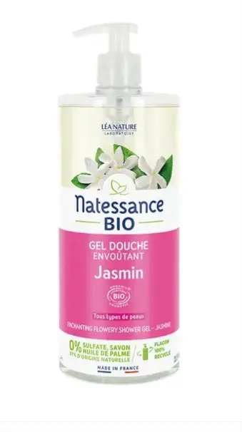 Natessance Gel Douche Jasmin Bio 1 L
