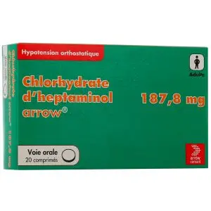 Arrow Chlorhydrate D'Heptaminol 187,8 mg - 20 Comprimés