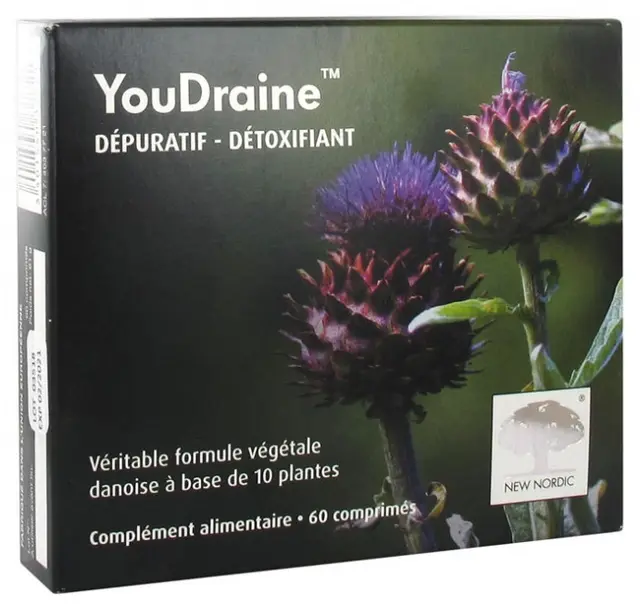 YouDraine Dépuratif Détoxifiant 60 Comprimés
