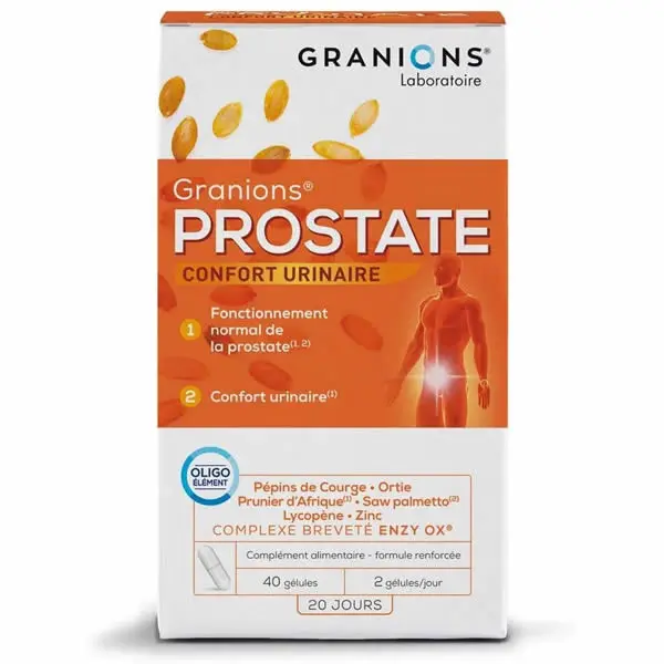 Laboratoire des Granions prostate 40 gélules 27g - Pharmacie Agnès Praden à Alès