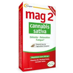 Cooper Mag2 Cannabis Sativa 30 Comprimés - Pharmacie Agnès Praden à Alès