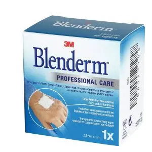 3M Blenderm Sparadrap Chirurgical Plastique Transparent 2,5cmx5m