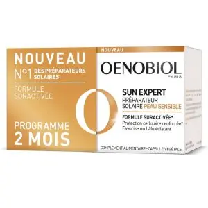 Oenobiol Sun Expert Peaux Sensibles 2x30 Capsules