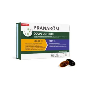 Pranarom Aromaforce Coup de Froid J/N 15 capsules - Pharmacie Agnès Praden à Alès
