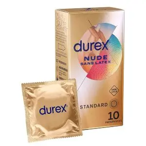 Durex Nude Préservatifs Sensation Peau Contre Peau Sans Latex x10
