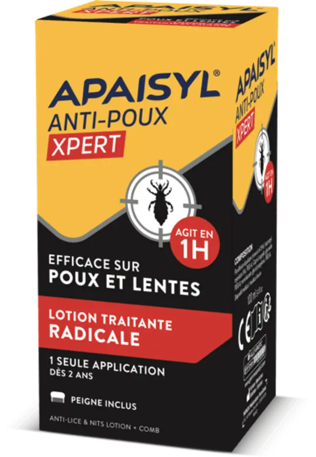 Procter & Gamble Apaisyl Anti poux Xpert lotion traitante poux et lentes 100ml + peigne