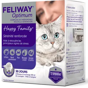 Feliway Optimum Diffuseur + recharge 48 ml - Pharmacie Agnès Praden à Alès
