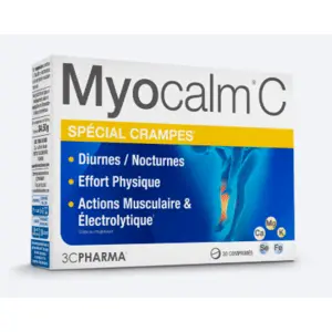 3C Pharma Myocalm C - Spécial Crampes 30 comprimés