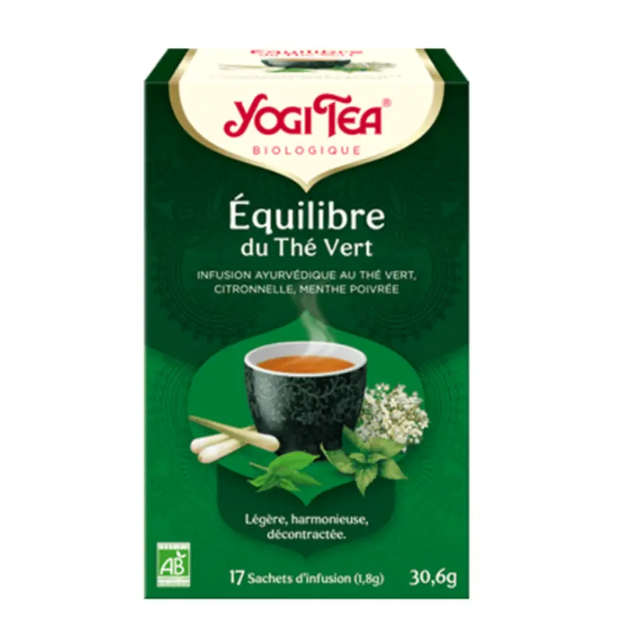 Yogi Tea Equilibre Du The Vert Bio 17 Sachets - Pharmacie Agnès Praden à Alès