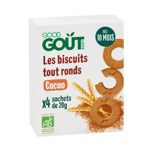 Good Gout Biscuits Tout Ronds Cacao 80g