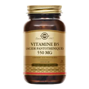 Solgar Vitamine B5 (acide pantothenique) 550 mg 50 gélules