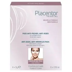 Placentor Végétal Pads Anti Poches Et Anti Rides 6 Sachets