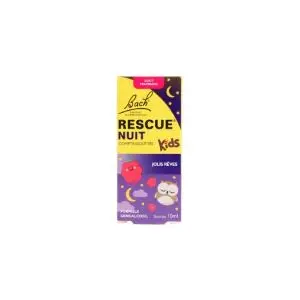 Fleur De Bach Rescue Nuit Kids Compte-Gouttes Framboise 10 ml
