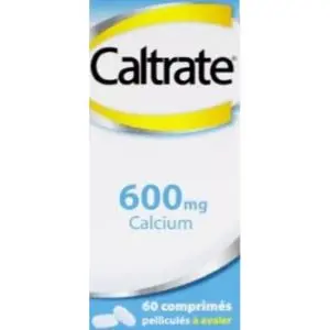 Pfizer Caltrate Calcium 600mg 60 Comprimés