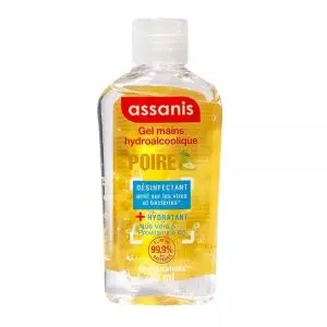 Assanis Gel Mains Hydroalcoolique - Senteur - Poire 80 ml 
