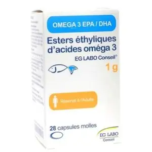 Eg Labo Omega 3 Esters Éthyliques d'Acides 1g E 28 Capsules Molles