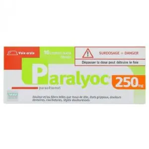 Teva Paralyoc 250mg x10 Lyophilisats Oraux 