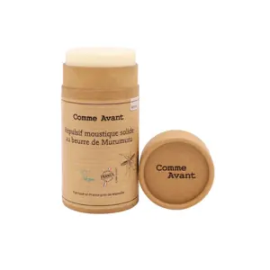 Comme Avant Répulsif Anti-Moustique Solide au Beurre de Murumuru 80 g