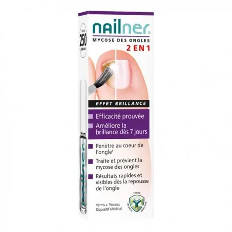 Nailner pinceau vernis 2 en 1